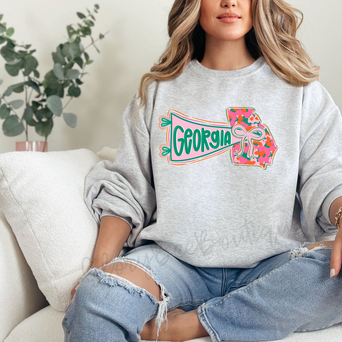 Preppy Georgia Pennant Sweatshirt
