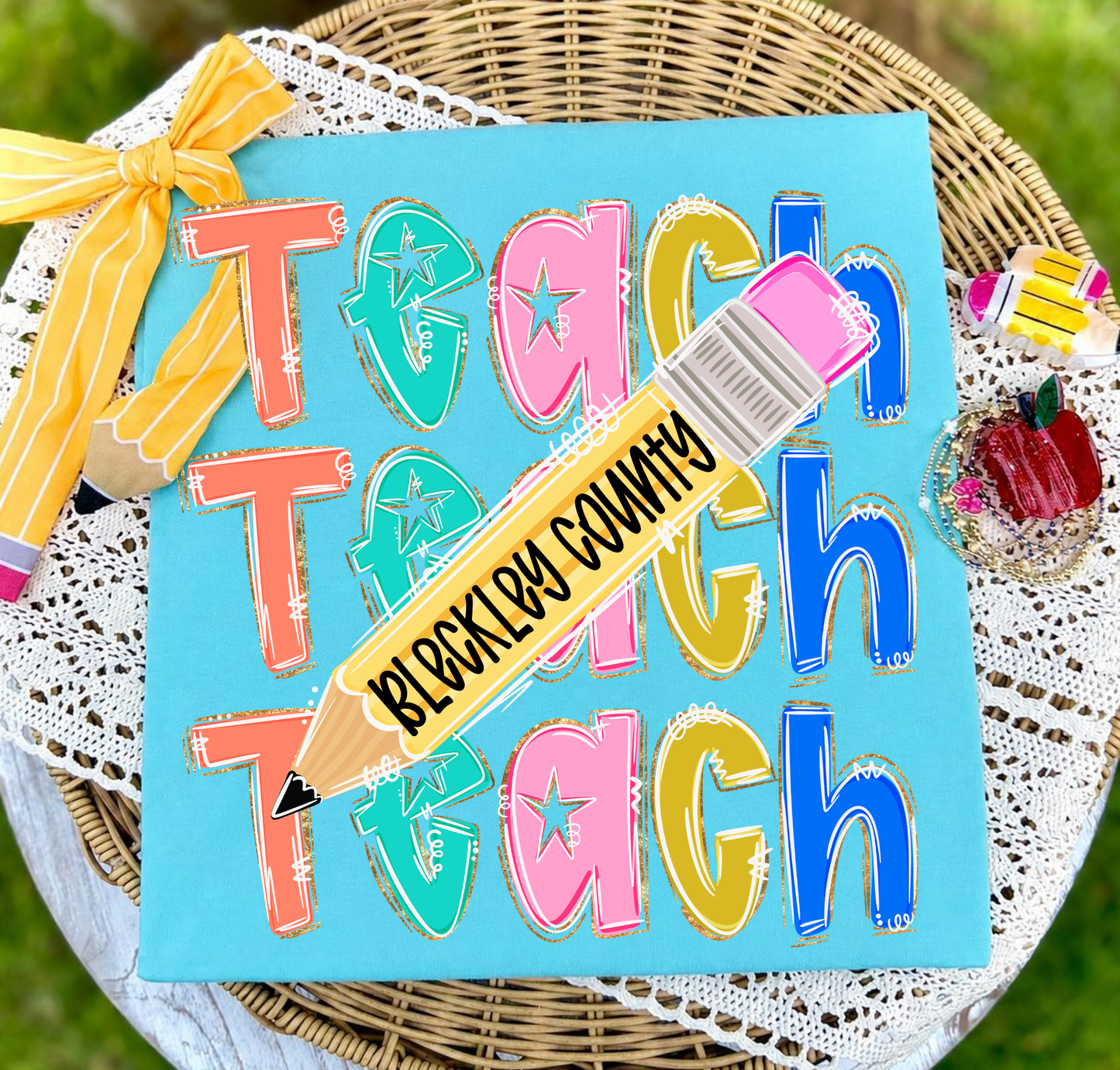 Teach Customized Pencil Tee