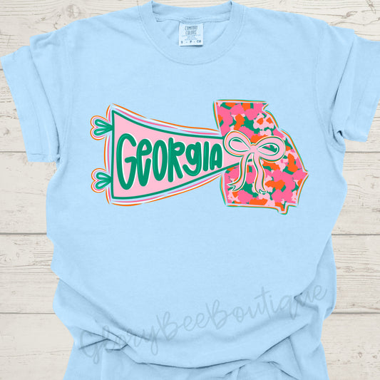 Preppy Georgia Pennant Tee