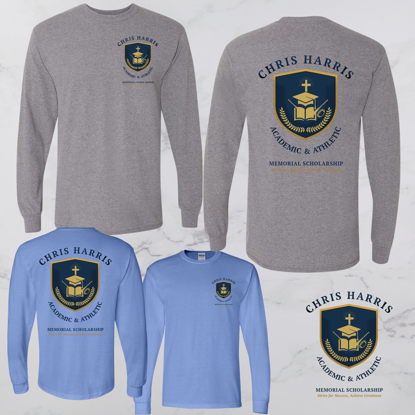 Chris Harris Memorial Fundraiser Long sleeve tee