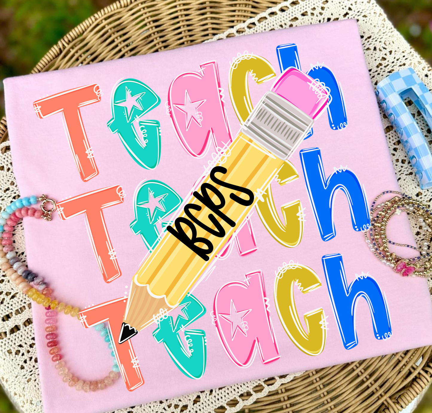 Teach Customized Pencil Tee